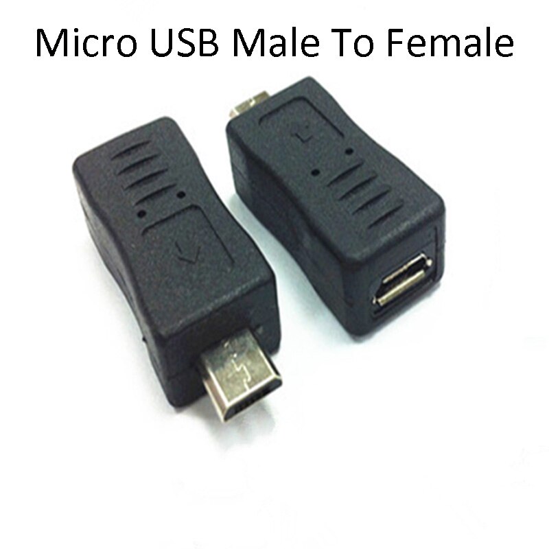 5 stk usb mini usb 5 pin han hun til micro usb usb han hun stik adapter skifter konverter adapter: Mikro m til f