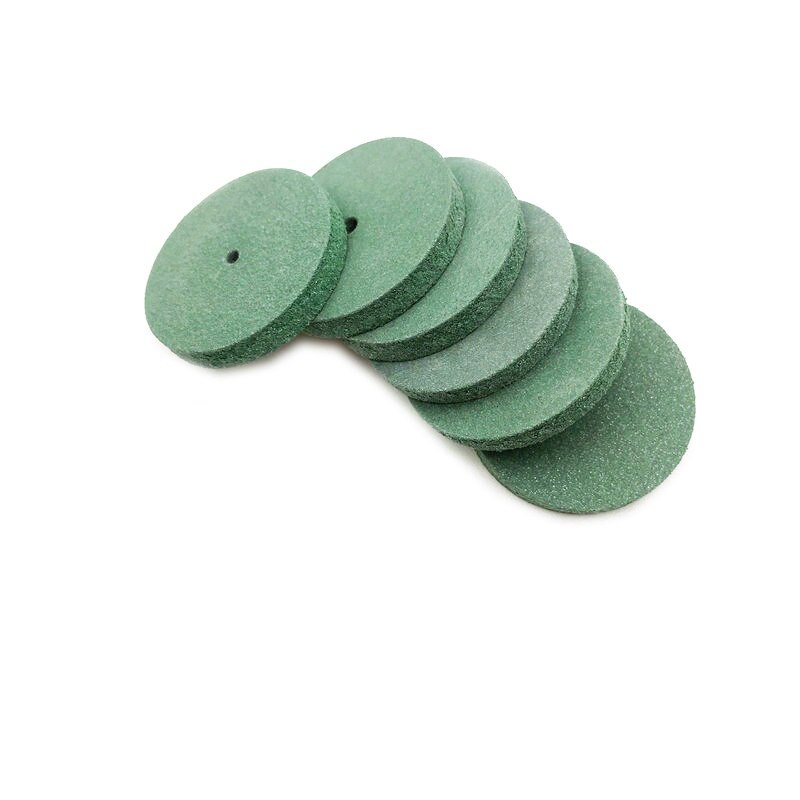 100pcs Green Silicone Rubber Polishing wheels for Dental Jewelry Rotary Tool Dentistry Polishing Wheel Dentistry Material