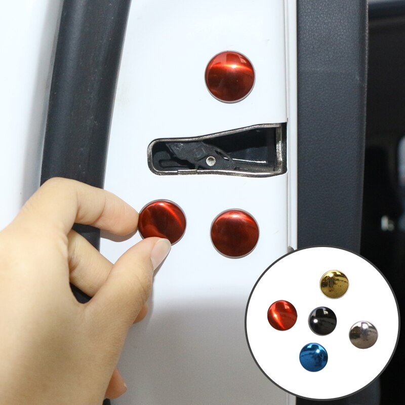 12pcs Univeral Car Door Lock Screw Protector Cover Accessories For Toyota avensis auris hilux Corolla Camry RAV4 Prius Hilux TRD