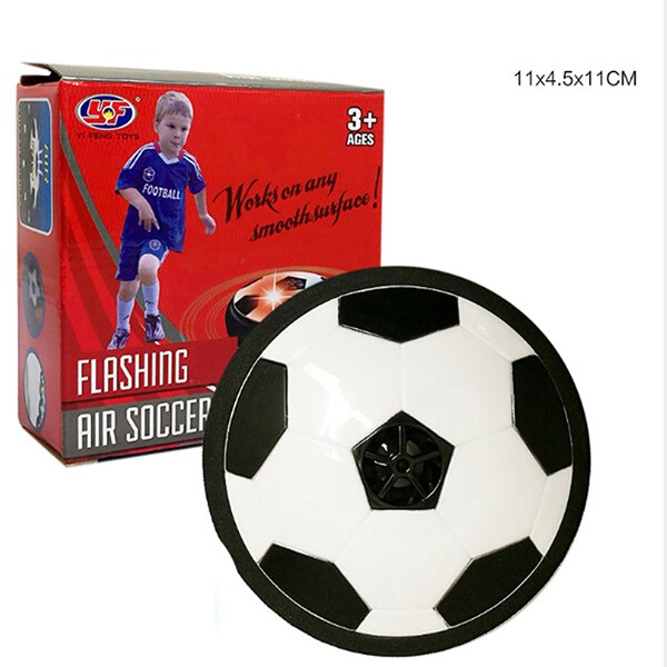 Luft sväva fotboll inomhus fotboll leksak färgglad musik ljus kraft blinkande boll leksaker barn sport spel barn pedagogisk: 11cm batterier (ingen låda)