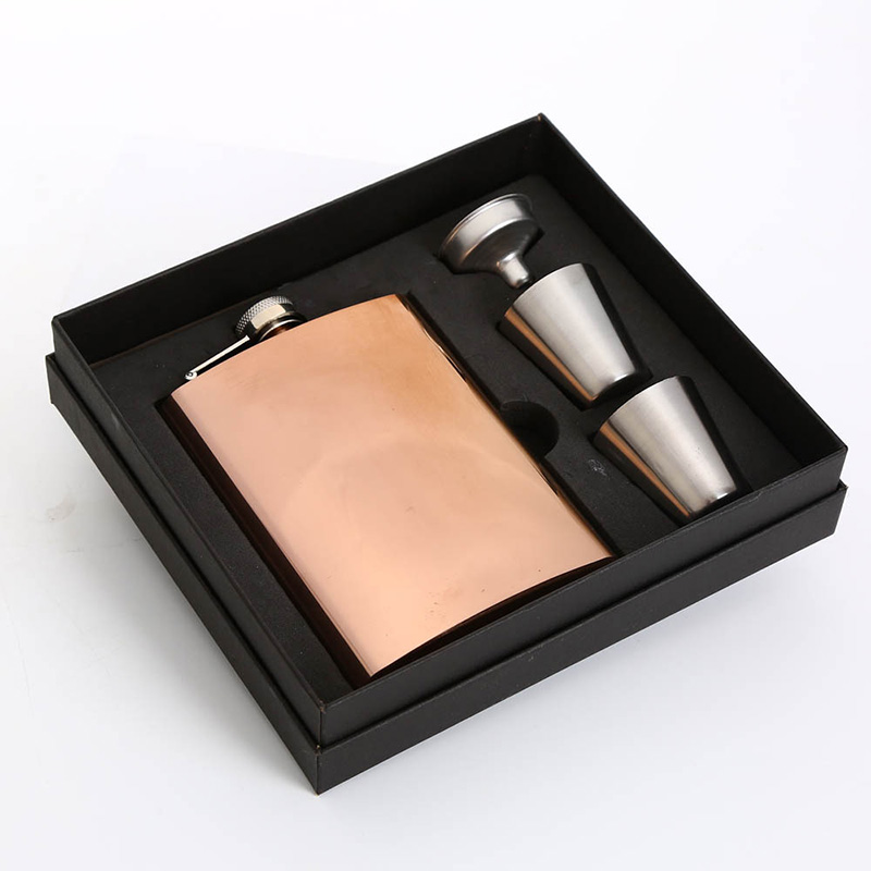 1 Set 8oz Hip Flask Stainless Steel Flask Wine Whiskey Alcohol Flasks with Funnel Cups Groomsman: A