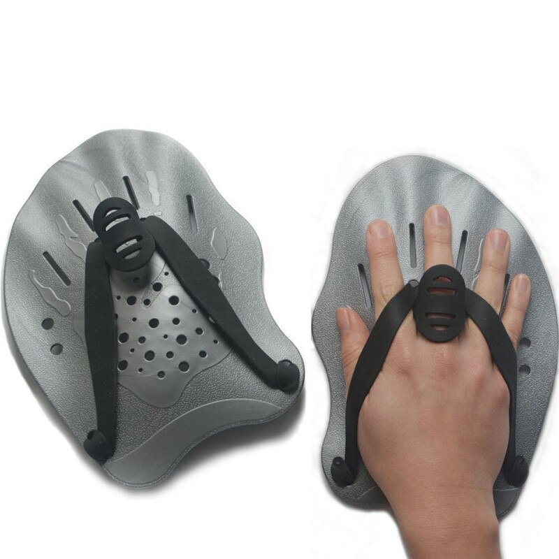 Swimming Paddles Training Adjustable Hand Webbed Gloves Pad Fins Flippers For Men Women Kid