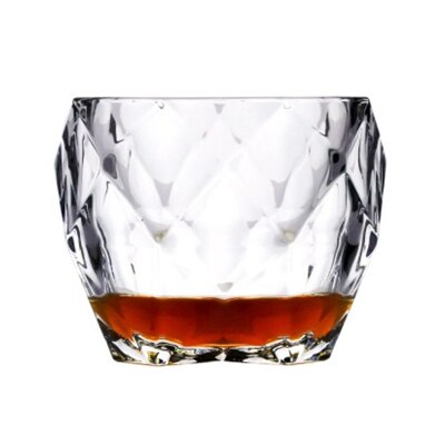 Salloping hest krystall brandy snifters gammeldags whisky glass diamant kuttet mønster vodka whisky tumbler chivas xo vin kopp: 1 stk