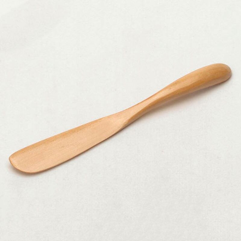 Wooden Butter Knife Cheese Spreader 6.5 Inch, Jam Knife Butter Cake Knife Mask Knife 6 Pieces