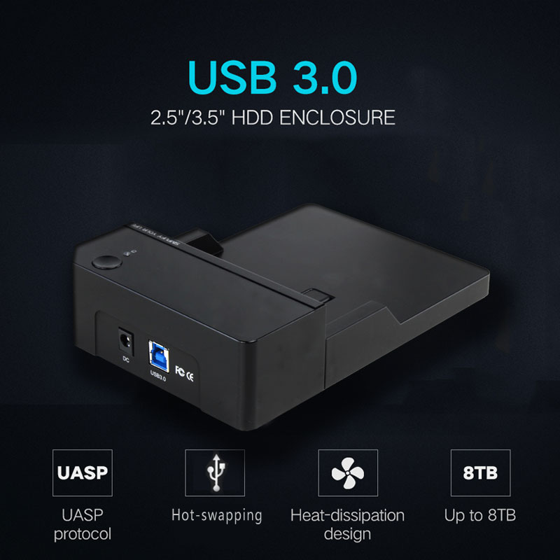 3,5 zoll HDD fallen SSD Adapter SATA II zu USB 3.0 für Samsung Festplatte Kasten 3,5 Externe Speicher HDD gehäbenutzen mit UASP