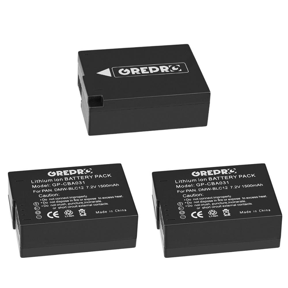 3X1500Mah DMW-BLC12 Batterij Voor Panasonic Dmw BLC12 BLC12PP BLC12E Lumix Dmc FZ1000 FZ200 FZ300 G85 G5 G6 g7 GH2 GX8: 3x Battery