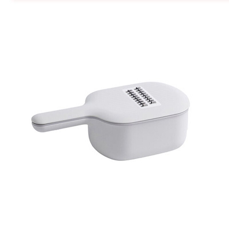 Multifunctionele Groente Snijden Artefact Slicer Schaven En Chippen Chips Huishoudelijke Shredder Keuken Tool: gray