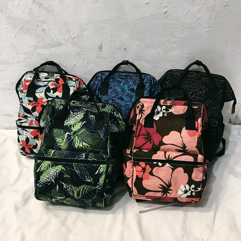 Women College School Bags Flower Print Backpack Anti Theft travel Backbags Laptop bagpack Notebook rucksack Mochila Escolar