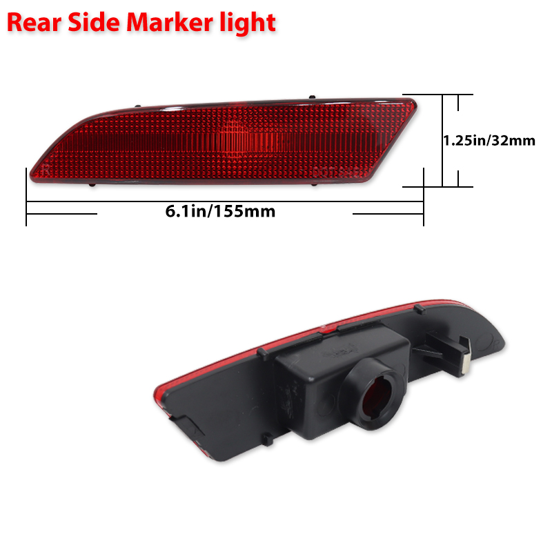 iJDM Front ＆ Rear Bumper Side Marker Lamps Housings For Chrysler Crossfire Coupe/Convertible Turn Signal Light,Parking Light