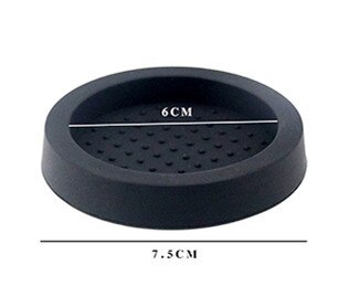 58mm trehåndtak kaffesabotasje 304 rustfritt stål barista kaffedistribusjons manipulasjonsmatte: Enkelt holder