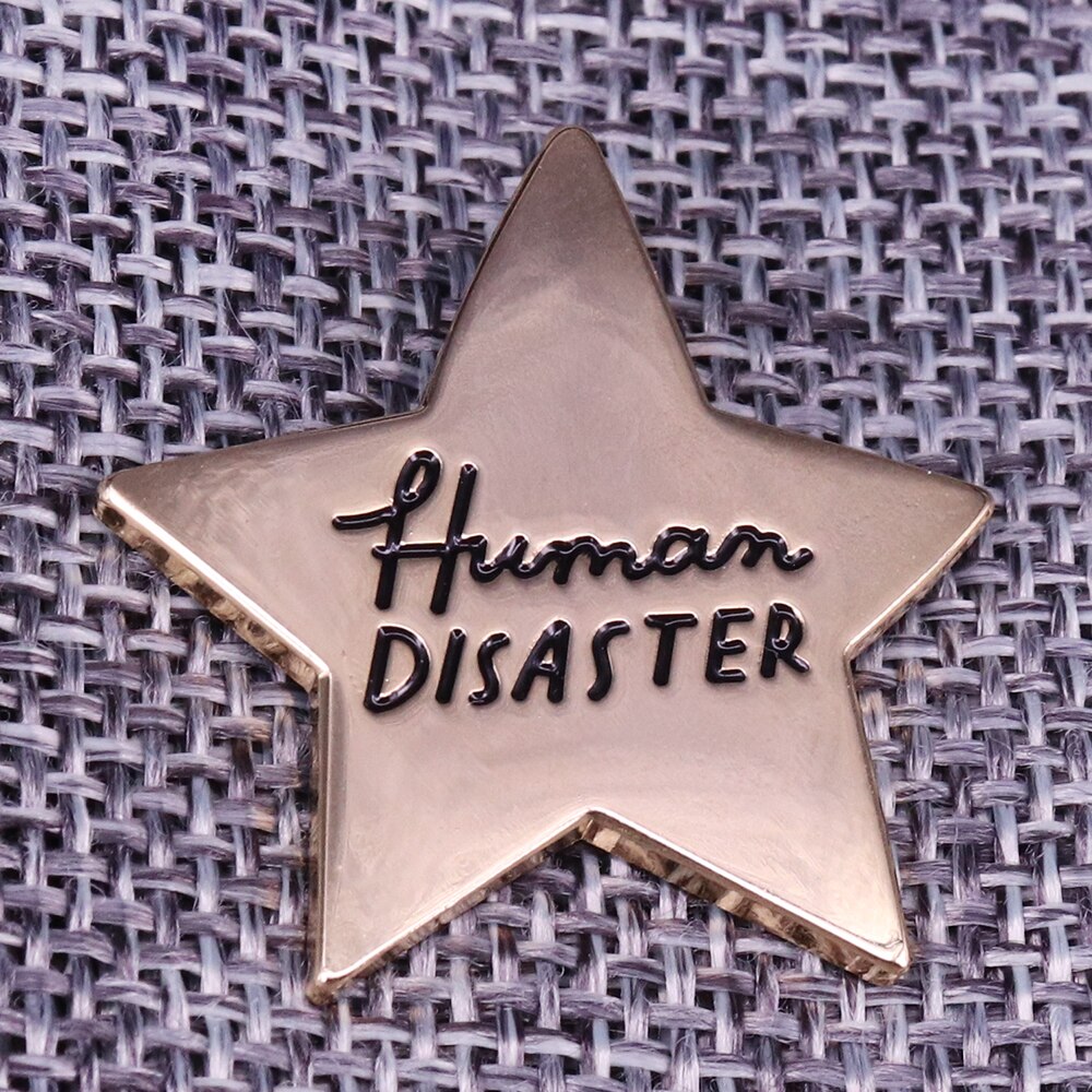 Human Disaster Lapel Pin Badge