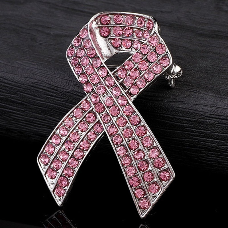 Frauen Schmuck Emaille Rosa Band Brosche Pins Überlebenden Brust Krebs Awareness Hoffnung Revers Knöpfe Abzeichen