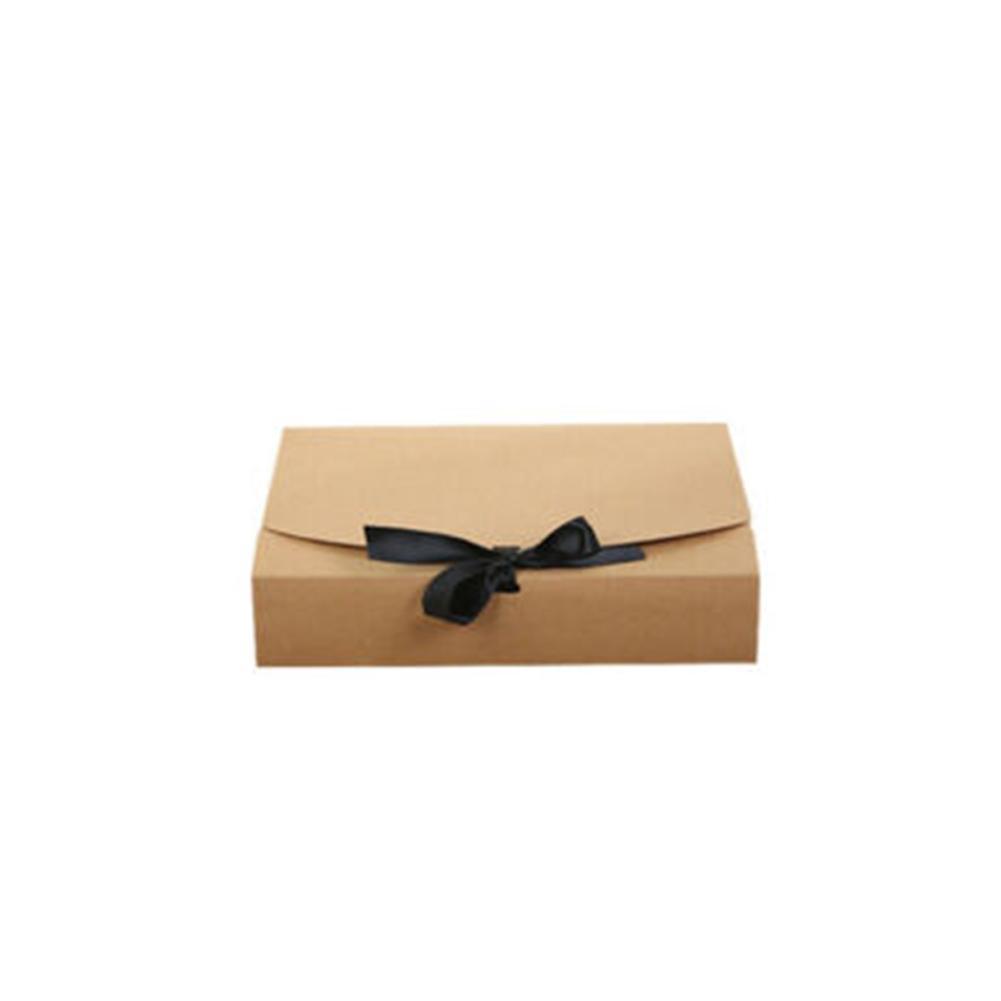 10 Uds Cajas de de dulces recuerdos de papel paquete Cajas de caramelos con cinta boda cajas de caramelos para bodas favores: Marrón