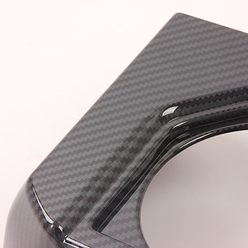 -reposabrazos central de fibra de carbono, cubierta para portavasos, marco embellecedor, pegatina, accesorios para ford raptor  f150