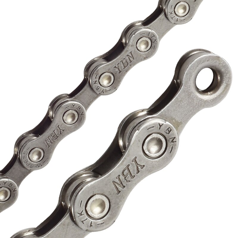 YBN cadena de bicicleta de 11 velocidades BMX bicicleta con hebilla mágica engranaje fijo bicicleta cadena 116 enlaces