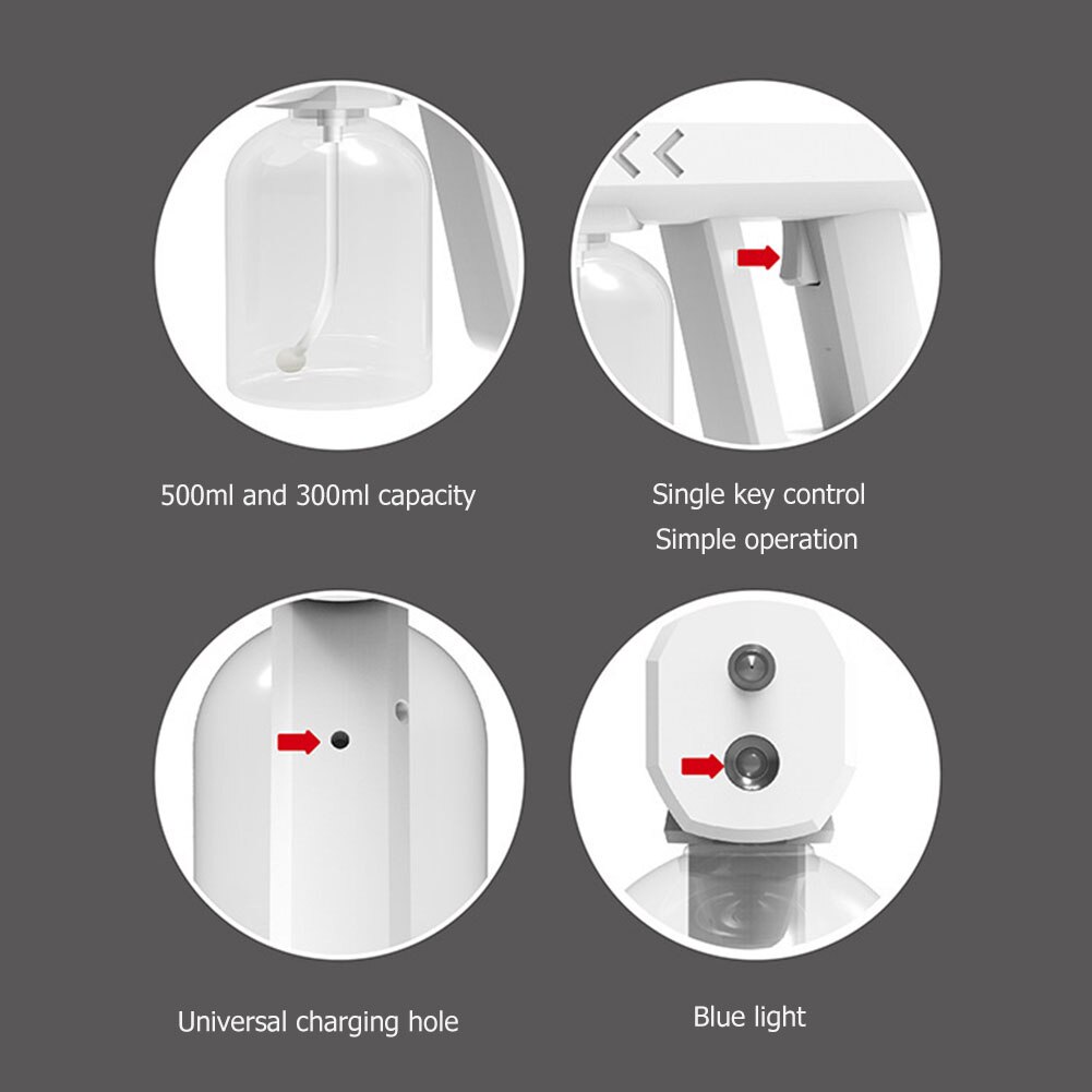 Manual Wireless Nano Atomizer Sprayer Mist Disinfection Machine Electric Sprayer Portable Steam Atomizer Spray Blue Light Steam