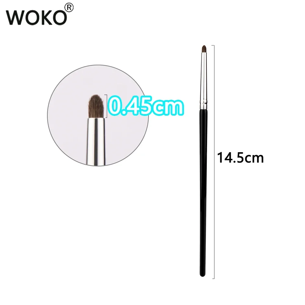 Pequeños pinceles de maquillaje Smoky Liner, delineador de ojos, brocha para difuminar, brocha de maquillaje para difuminar, pelo de caballo, sombra de ojos, brocha para difuminar: Rojo