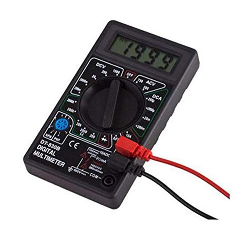 DT830B Multifunctional LCD Display Compact Digital Multimeter Electric Ammeter Voltmeter Resistance Capacitance Tester Tool