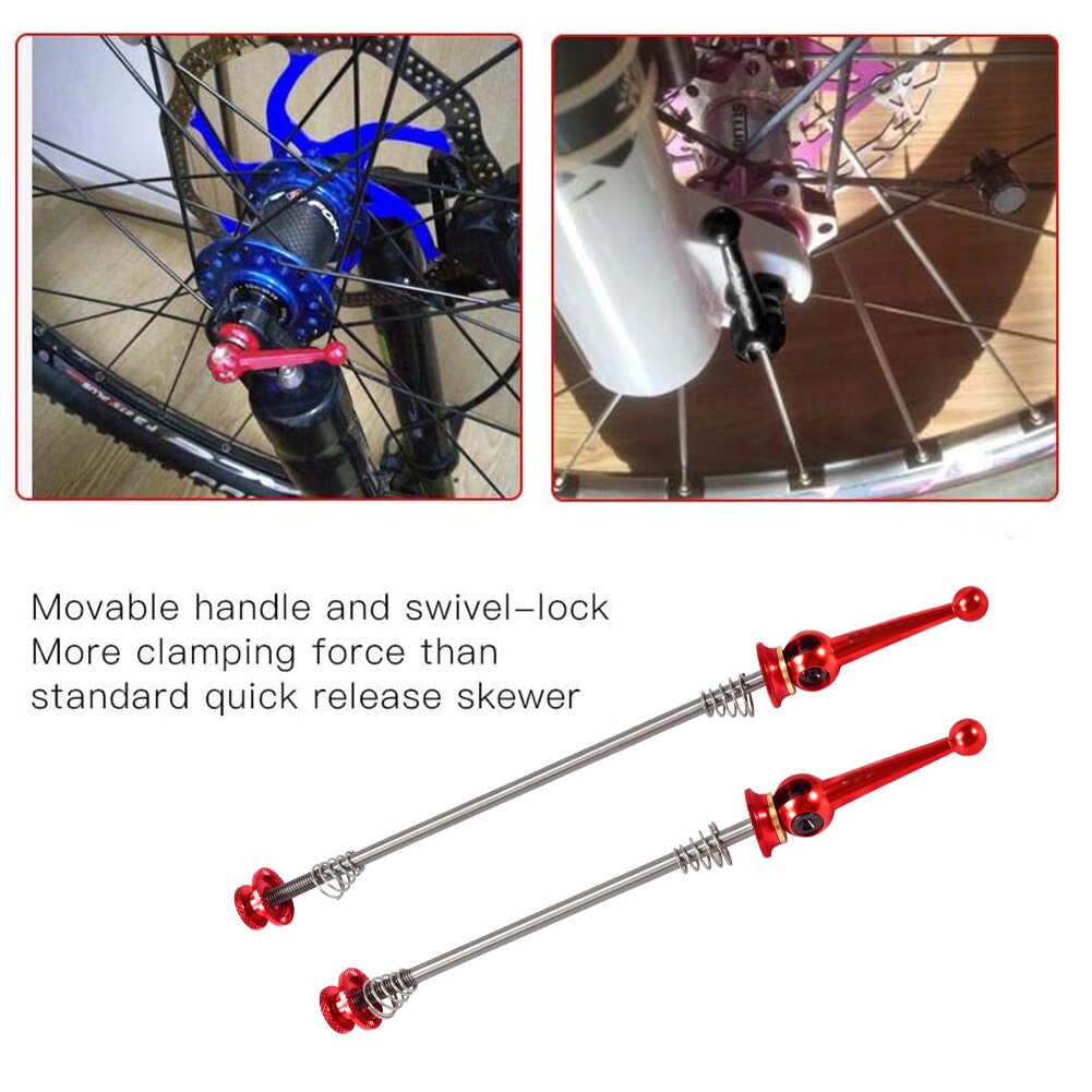 Quick Release Rod1 Pair Bicycle Wheel Quick Release Hub Front Rear Axle Skewer Set Titanium Alloy Accessories For MTB Road Bike