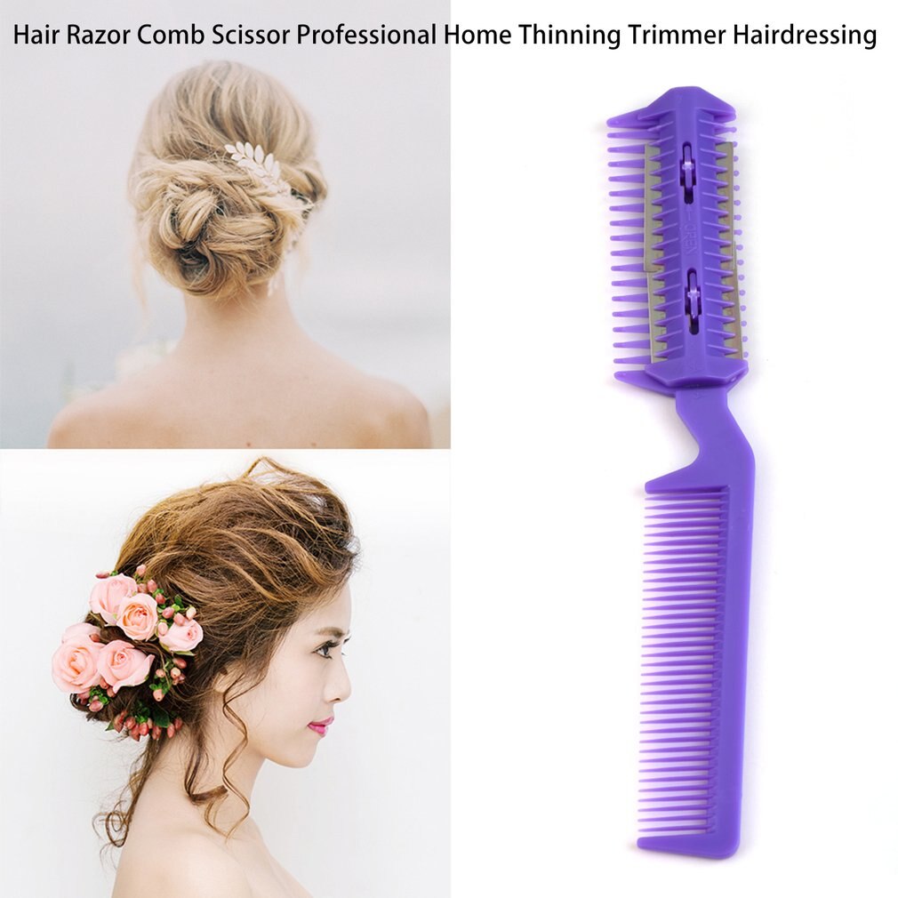 1 pc Multi-Functional Home DIY Hair Razor Comb Hairdressing for Shaping Layering and Trimming Hair