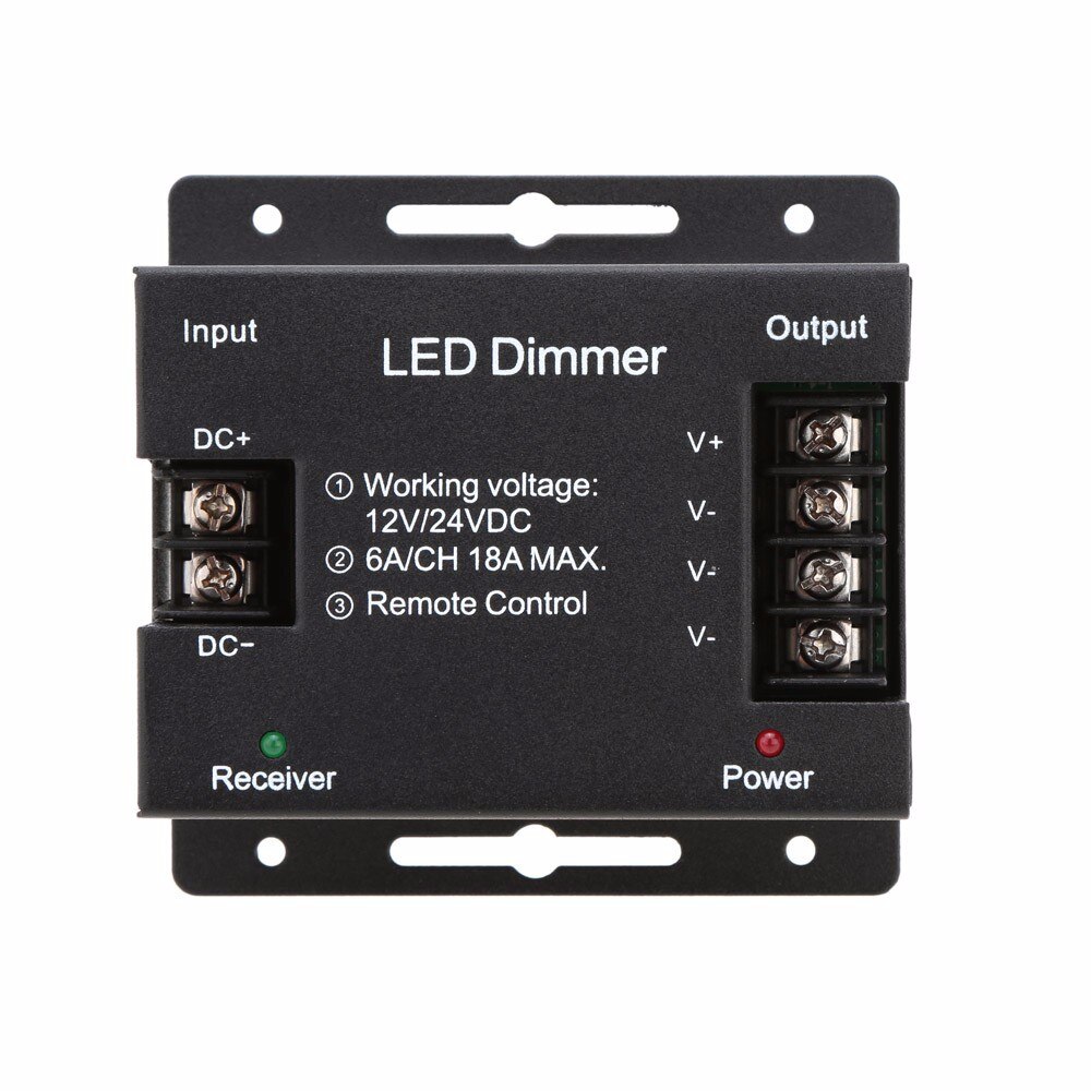 RF wireless DC12-24V wireless LED Dimmer for Single Color LED Strip LED Neon Enlarge Connection DIY Home Light
