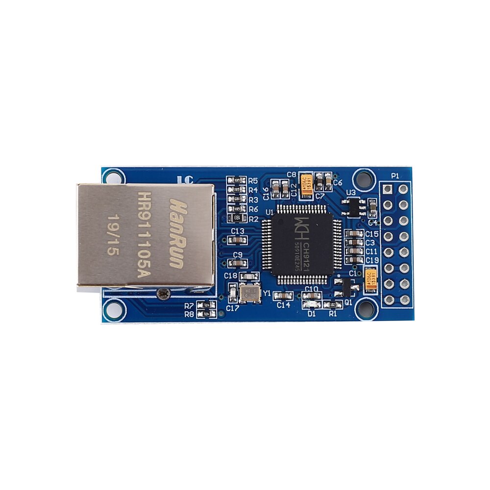 CH9121 Ethernet Controller Netwerk Module Uart Naar RJ45 Converter Ingebouwde Tcp/Ip 100M 802.3 Dc 3.3V 5V