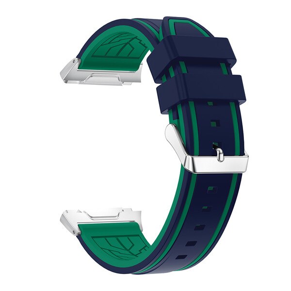 Soft Silicone Two-tone watchband for Fitbit Ionic strap Replacement personality Sport Adjustable Watch Bands Bracelet Bangle