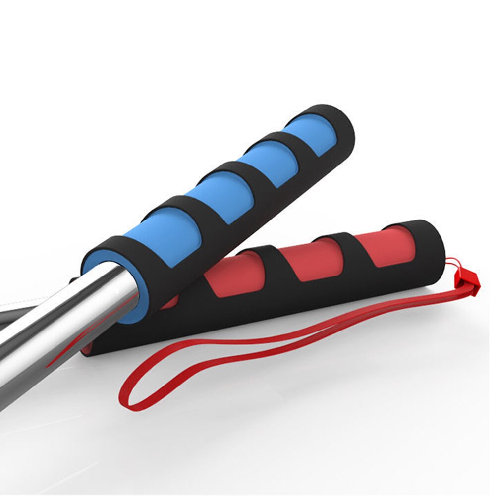 Mástil telescópico portátil de acero inoxidable, mástil de 2M, 9 secciones, color rojo/verde/amarillo/Azul, con funda de esponja, decoraciones de jardín
