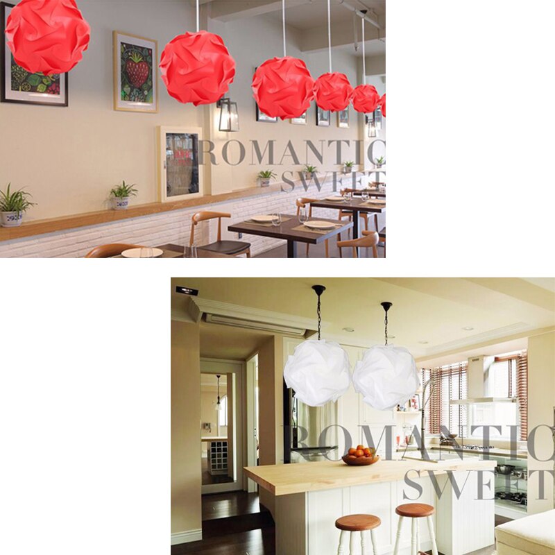 Bricolage moderne boule lampe abat-jour abat-jour Art déco coloré Puzzle pendentifs lumière ombre bricolage plafond moderne diamètre 30 cm