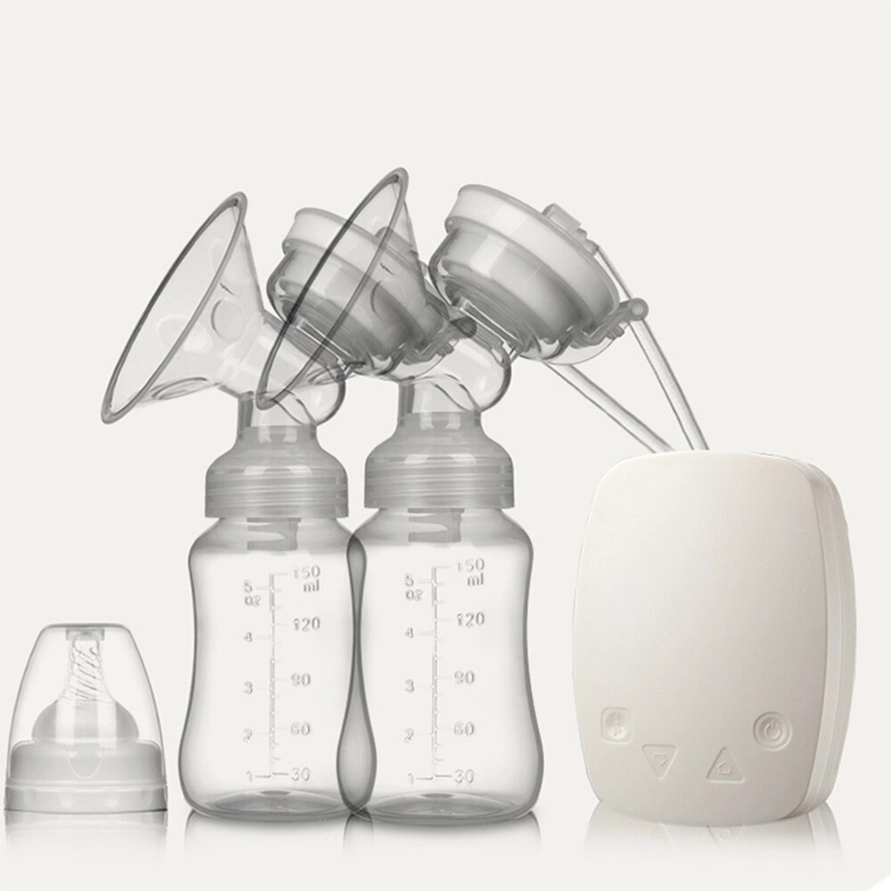 Milk Pump High Temperature Resistance Silicone Material Breast Milk Pump Automatic Massage Lactator: White