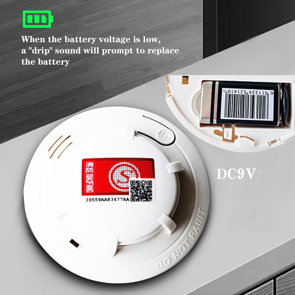 Wireless Smoke Detector Fire Special Alarm Sensor Smoke Detector Independent Detector For Smart Life Home Security Protection