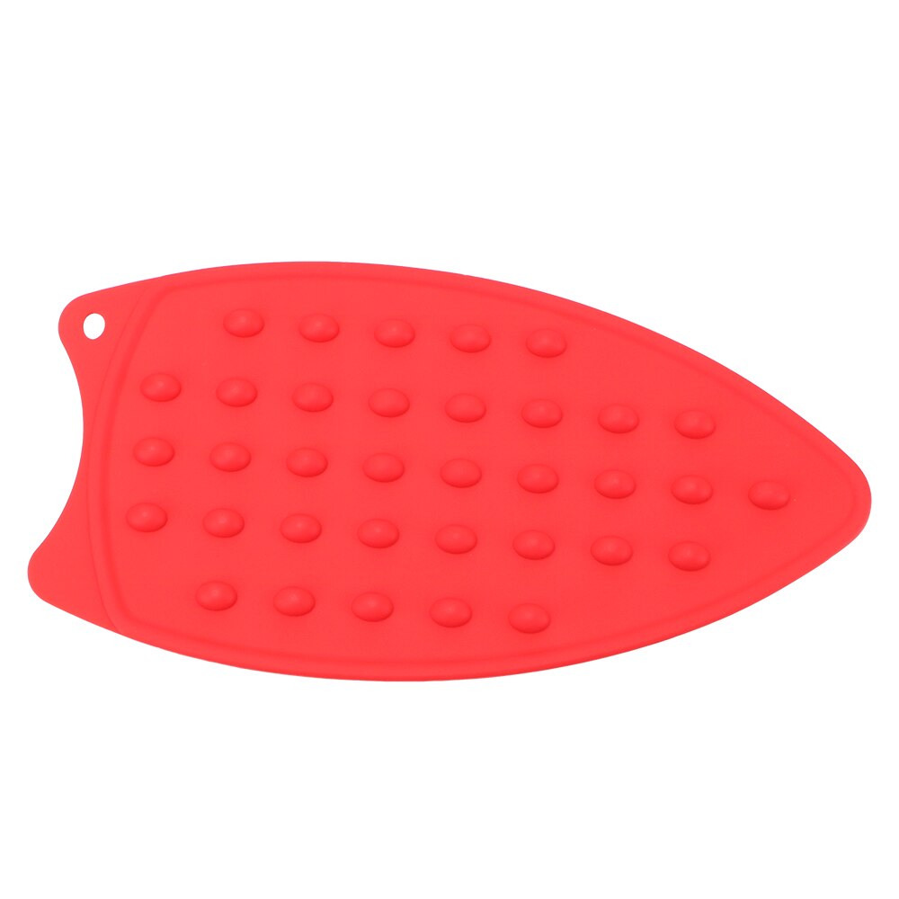 Silicone Non-stick Ironing Board Pad Heat-resistant Insulation Boards Protection Rest Pad For Clothes Garment Ironing Pad: Red