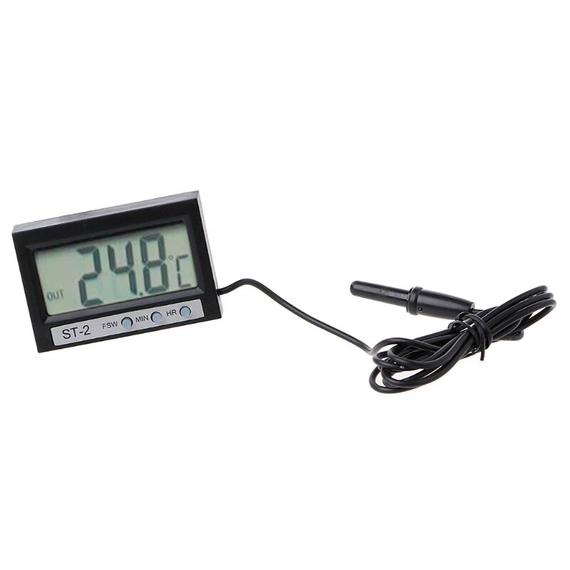 in aus LCD Dual-Weg Digital-Auto-Thermometer &Ampere; Uhr ST2