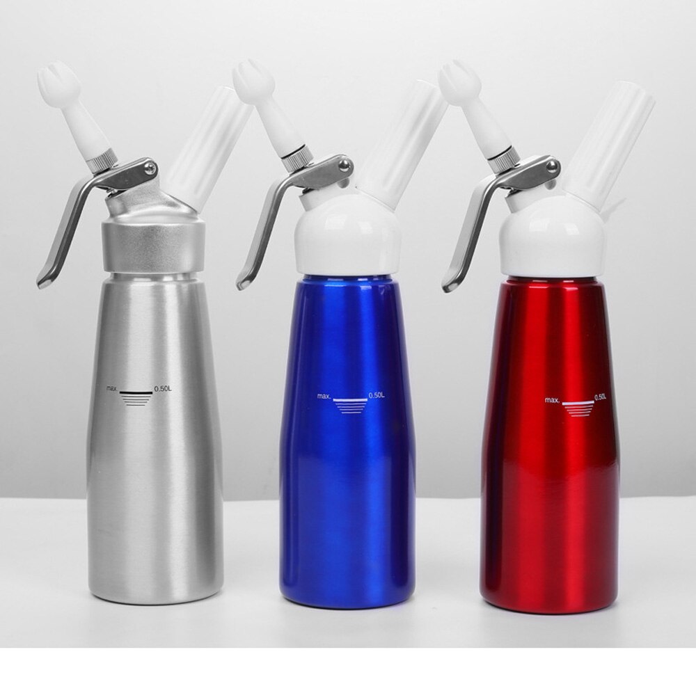 Aluminium Kaffee Nachtisch Schlagsahne Spender Butter Schläger Schaum 250/500mL