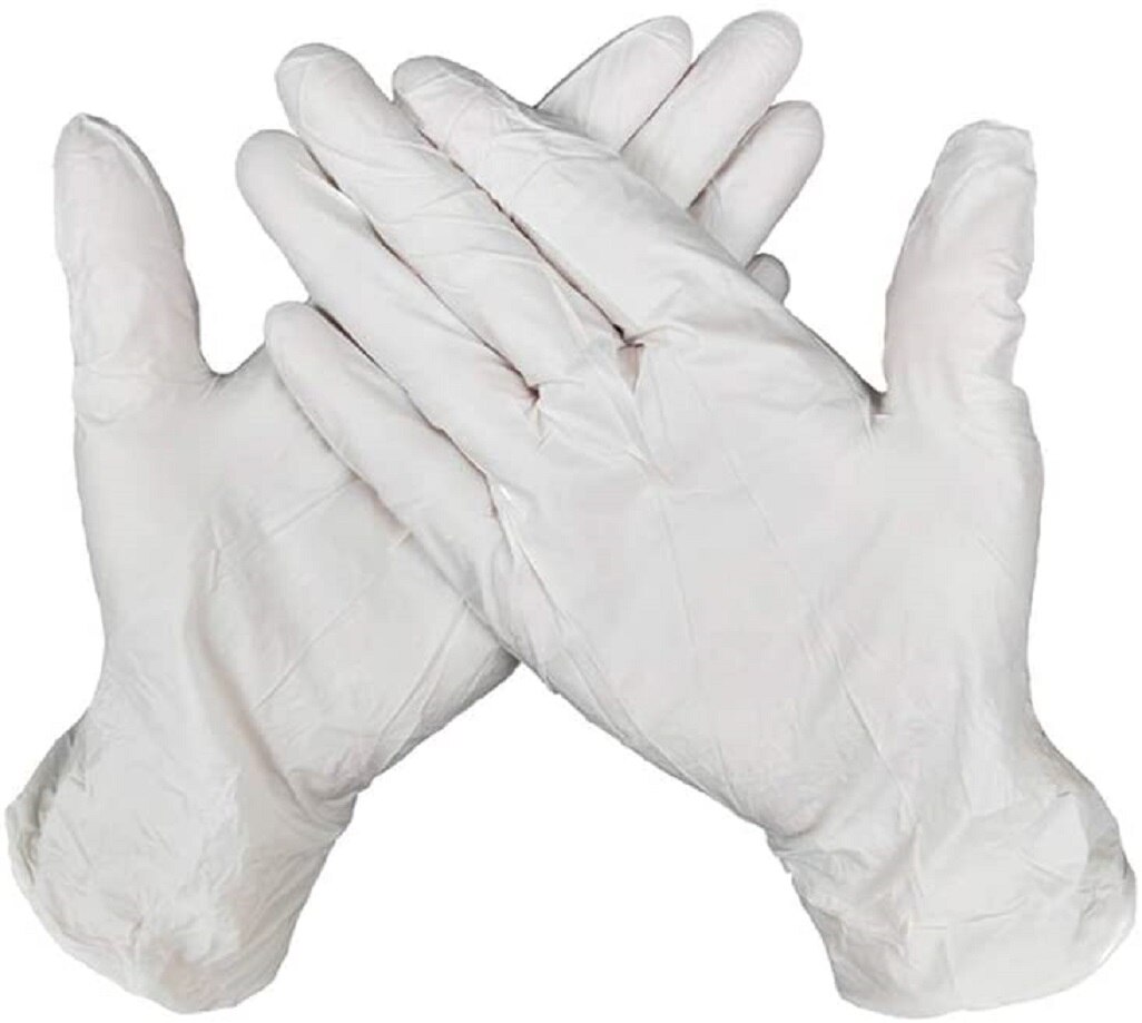 100 stk engangshandsker non-latex non-vinyl nitril engangs ultratynde handsker kvalitet til hygiejneområder str sml: Hvid / S