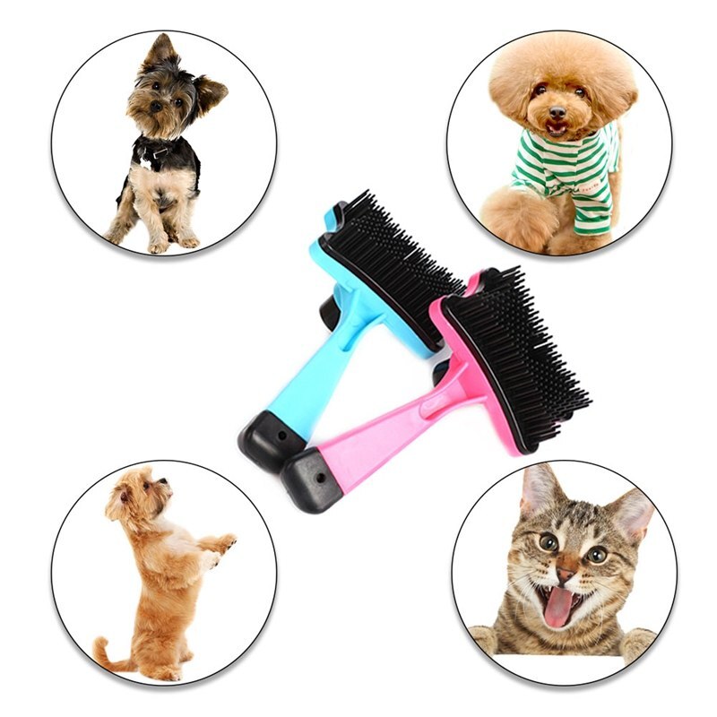 Pet Grooming Brush Comb Dog Self Cleaning Slicker Brush for Small Large Dog Cat Short Long Hair
