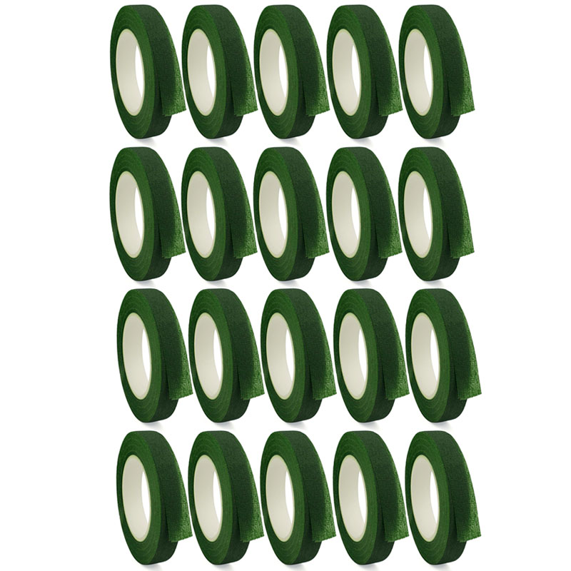 Bouquet Floral Stem Tape DIY Artificial Flowers Bouquets Tape Self-adhesive Wrapping Green Tape for Wedding Party Decor Supplies: Gold