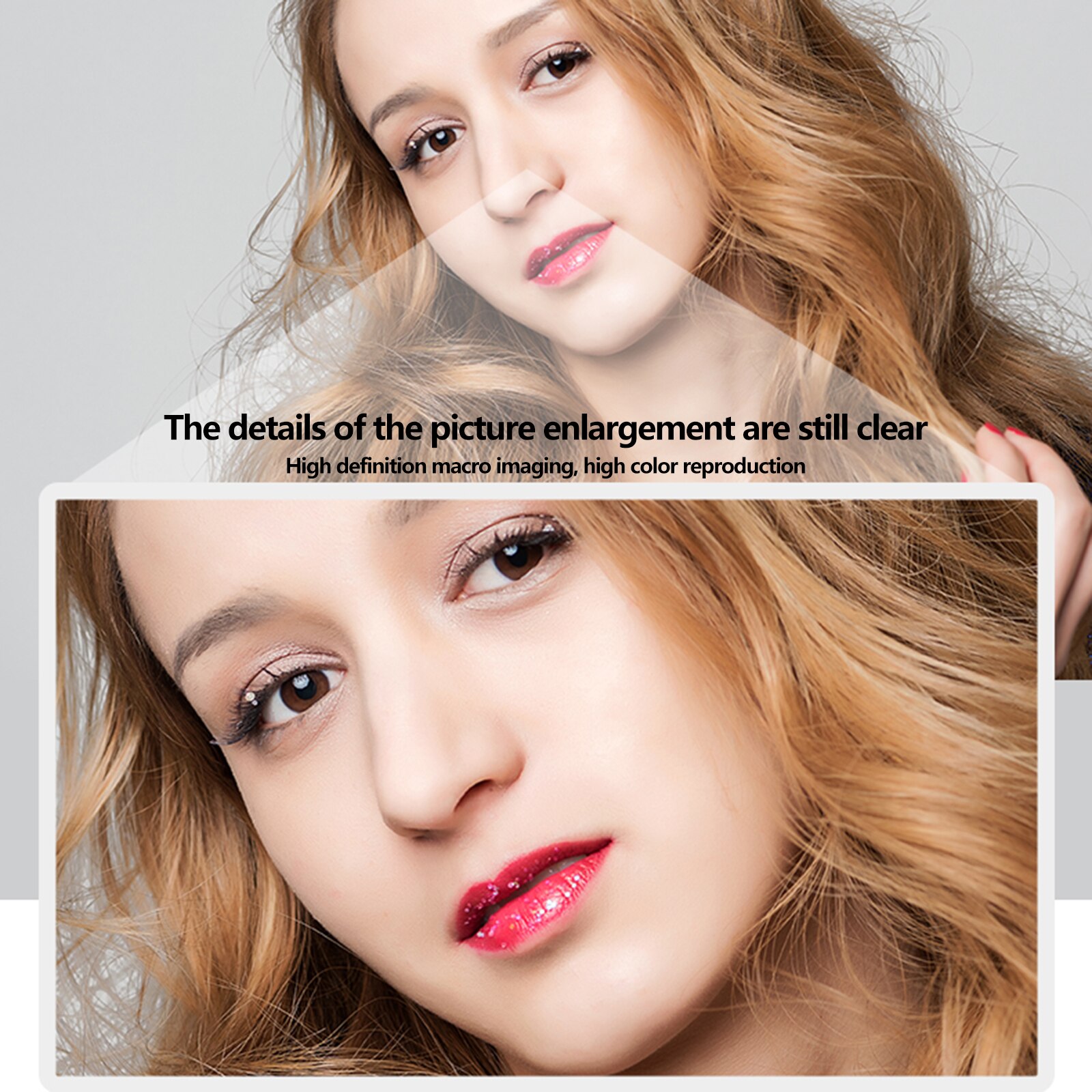 Digital USB Video Recorder for Home Office Computer Webcam Wide-Angle 1080P HD Web Camera with Microphone and Ring Light