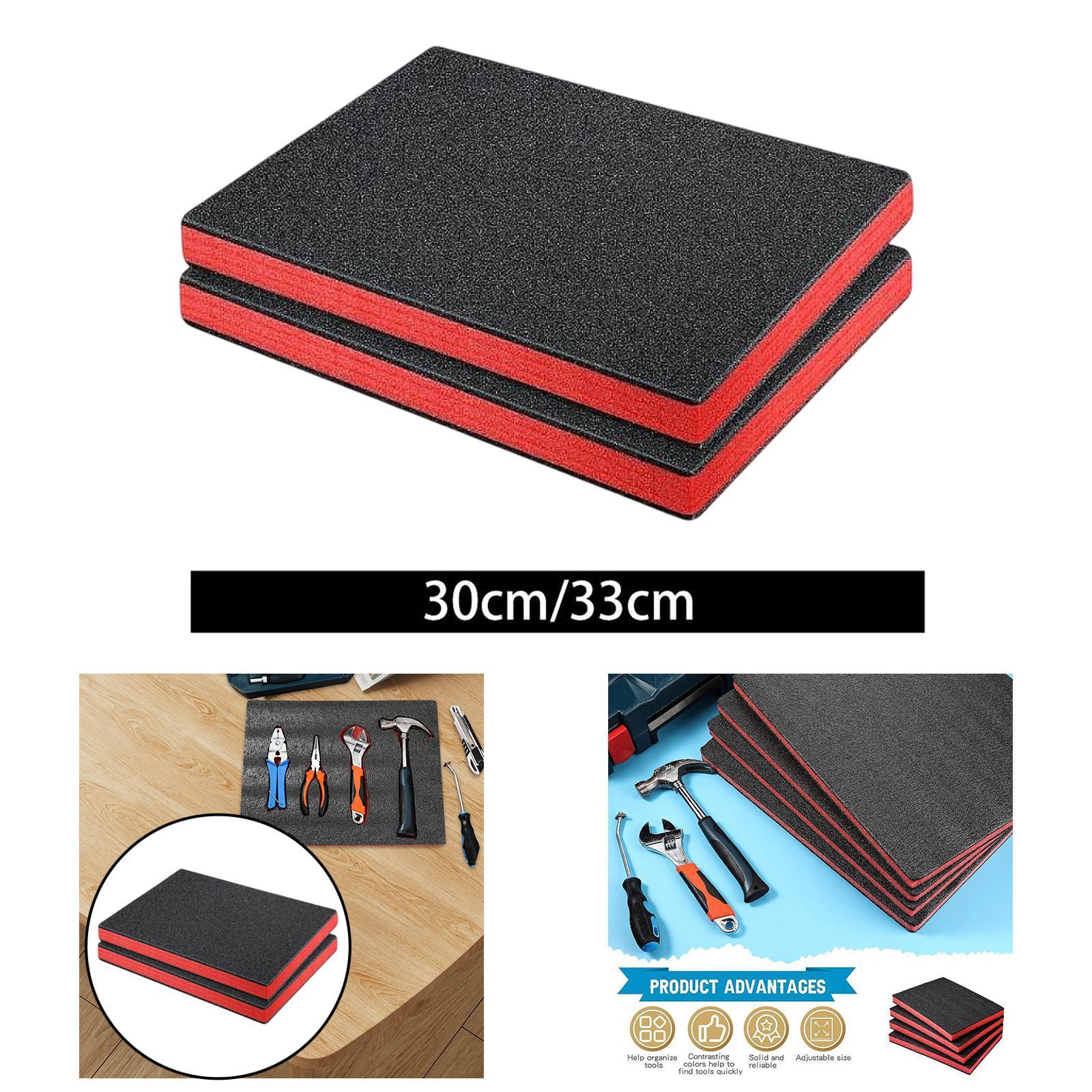 2x Werkzeugkasten Schaumstoffeinsätze Werkzeugschaumplatten für Werkzeugkasten DIY Handwerk Kameratasche