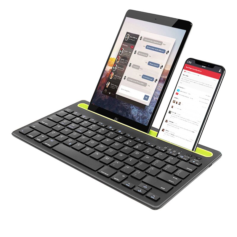 Dual Connect Wireless Bluetooth Keyboard For iPad Mini PC Laptop Keyboard For iPhone Samsung Xiaomi Tablet Mobile Phone Computer