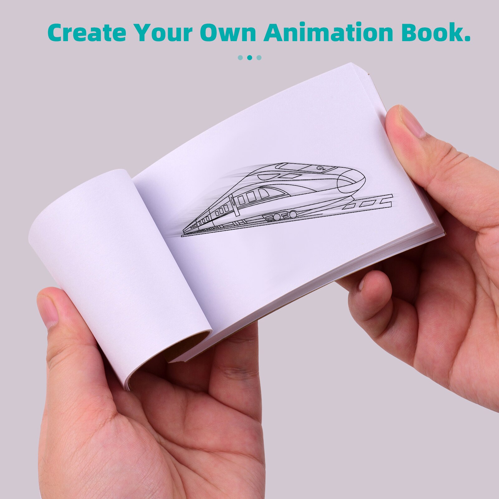 Animation Light Pad - 3 Brightness Levels - 13x8.5cm Arealer Acrylic Copyboard - 300 Sheets Flip Book Paper