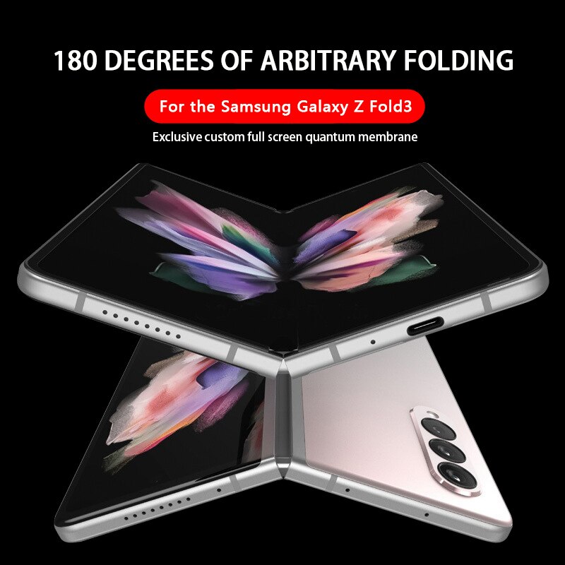 Fit For Samsung Galaxy Z Fold 3 Front Back Soft Hydrogel Film Full Cover Mobile Phone Screen Protector HD Films Sticker