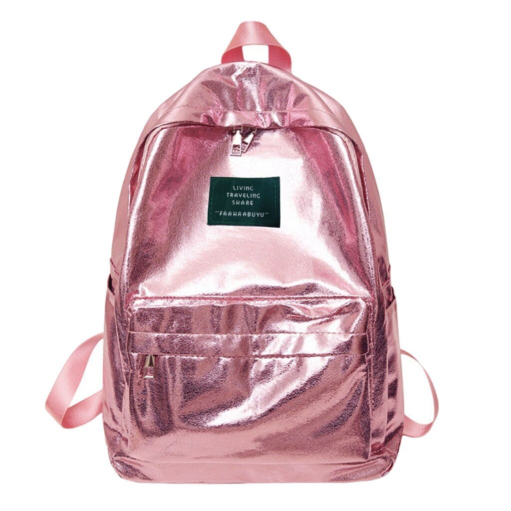 School Backpack Large Capacity Solid Color Waterproof Zipper Casual Backpack School Bag Рюкзак Школьный Женский