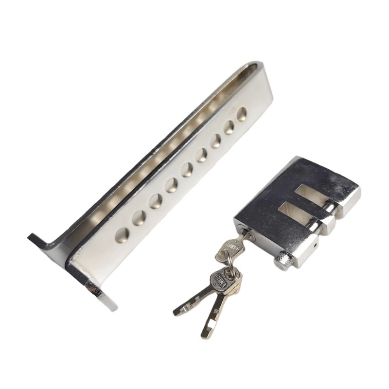Car Clutch Lock Universal Auto Brake Pedal Lock Throttle Accelerator Security Steel Stainless Anti-Theft Tool Pedal Lock: white