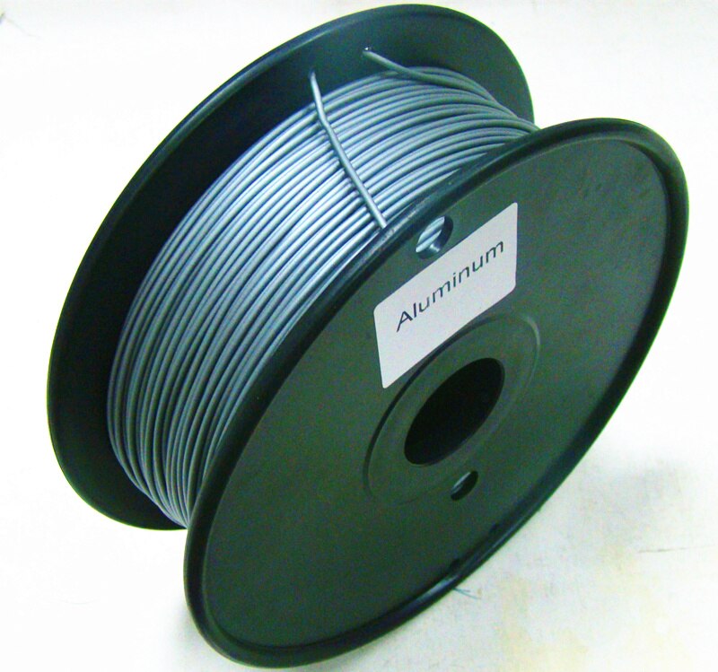 Filamento de impresora 3D, 20% de Metal basado en PLA, 1,75mm/3,0mm, 0,5 kg/1.1lb, cobre/latón/bronce/cobre rojo/aluminio