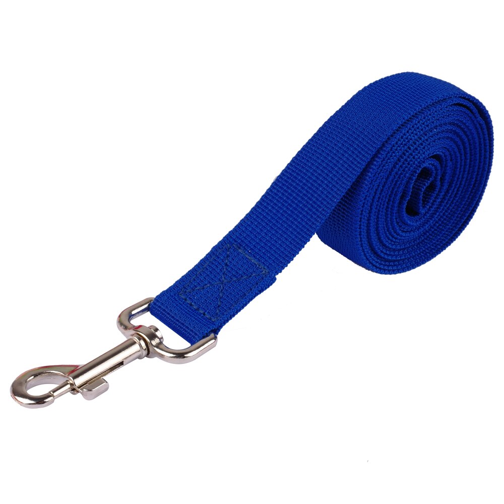 Correa de nailon para perro, correa grande para cachorros, entrenamiento de rastreo, cuerda de obediencia, correa de línea larga para pastor alemán, 5m, 10m, 20m: XS / Azul