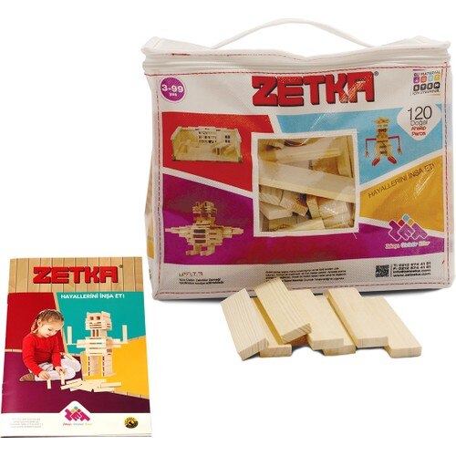 Zet Intelligence Zet Intelligence Zetka 120 Piece Natural Wooden Balance Game 3 Years Old and Above