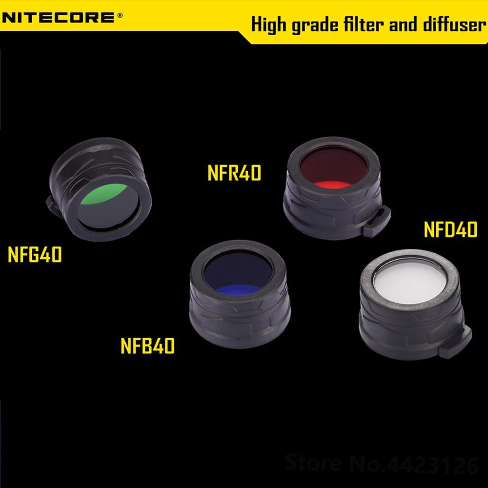 High Grade Nitecore RGB Lanterna Filter Diffused Mineral Coated Glass Lens For The Flashlight With Head Of 40mm EA41 P25 SRT7