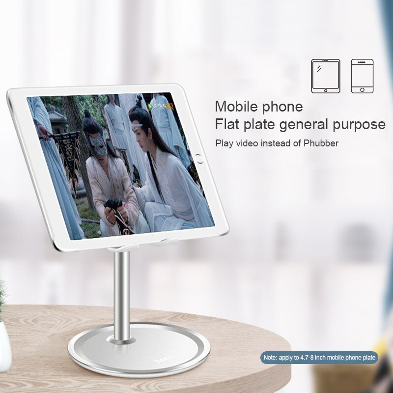 Cell Phone Stand Angle Height Adjustable Stable LISEN Cell Phone Stand For Desk,Sturdy Aluminum Metal Phone Holder