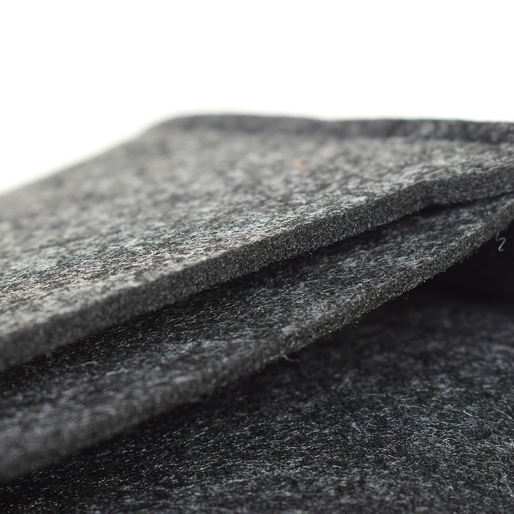 Mini bolsa para auriculares, estuche pequeño de fieltro, accesorios electrónicos de viaje, organizador para cargador de cables de datos, bolsillo: Gris oscuro